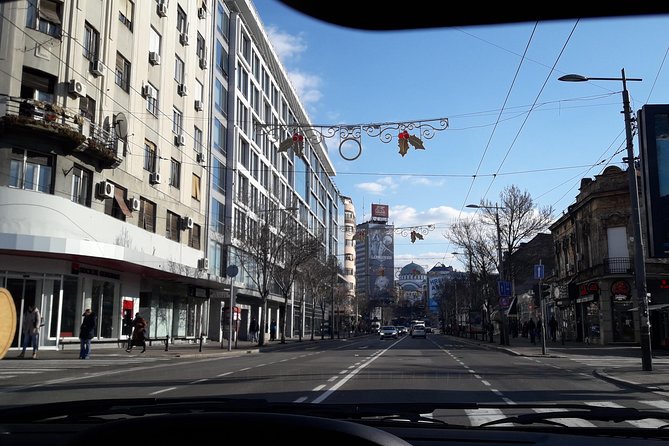 Belgrade sightseeing by car - Nikola Pasic Square and central downtown drives
