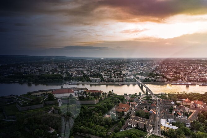 Helicopter Flying over Belgrade - Pancevo Bridge and Borča: bridges as the real storyline
