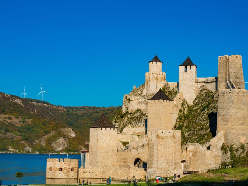 Iron Gate: Golubac fortress, Lepenski vir, boat cruise 1.5h - Golubac Fortress: towers, towers, and Danube views