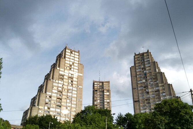 Private 4 Hours Space Architecture Tour in Belgrade - Genex Tower (Western City Gate): two towers connected by a bridge