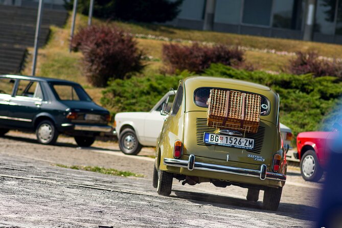 Tito and History Vintage Car Tour - Palata Srbije: modernist ambition with a public closed door