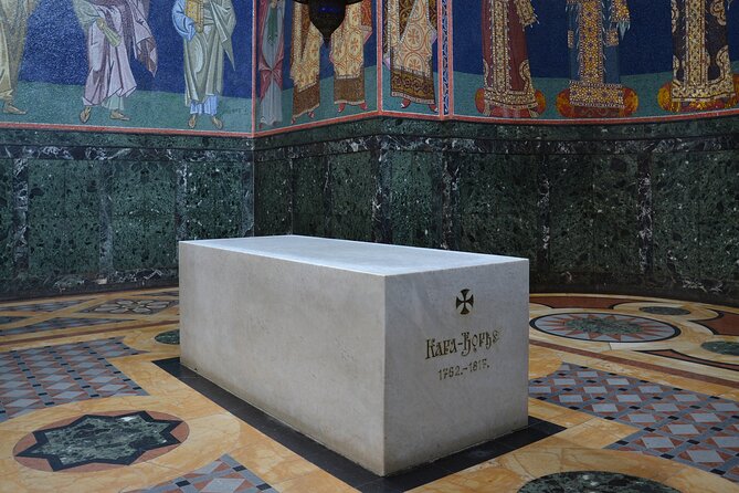 Topola: Royal Dynasty Half Day Tour from Belgrade - St. George Church at Oplenac: marble, mosaics, and the color-light effect